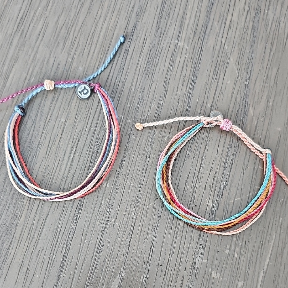 Pura Vida Colorful String Bracelet Set